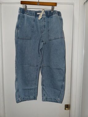 Gap barrelLight Wash Denim Pants - Light Blue